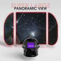 Thumbnail for YESWELDER Large Viewing True Color Solar Powered Auto Darkening Welding Helmet with SIDE VIEW, 4 Arc Sensor Wide Shade 4/5-9/9-13 Welder Mask for TIG MIG ARC Grinding Plasma LYG-Q800D