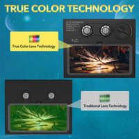 Thumbnail for TRQWH Welding Helmet with Light True Color Auto Darkening Welding Helmets for Men Solar Powered Welding Hood with 2 Arc Sensor Wide Shade 4/9-13 for TIG MIG ARC Cool Welder Mask Careta Para Soldar