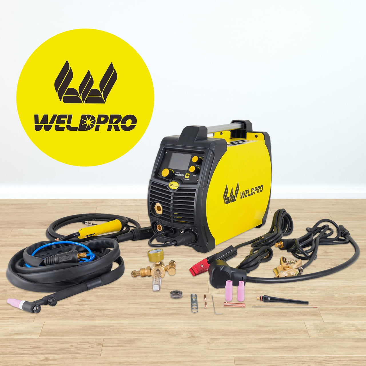 Weldpro Weldpro 200 Amp MIG210LCD Dual Voltage 110V/220V 5 in 1 Multi-Process ...