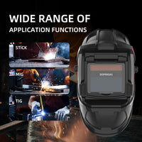 Thumbnail for Welding Helmet Auto Darkening, True Color Solar Powered Welding Hood, 2 Arc Sensor Wide Shade 3/11 for TIG MMA/MIG Arc