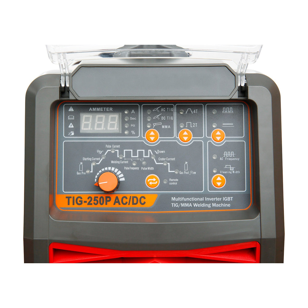 TIG-250P AC/DC TIG Welder Inverter 250A | Dual Voltage 110V/220V | AC/DC TIG & MMA Stick Welding | IGBT Technology | Includes WP-26 TIG Torch, Ground Clamp, Electrode Holder & Gas Hose | Heavy-Duty Professional Welder